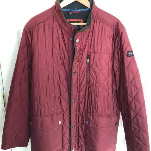 Paul&Shark Yachting Men's Brick Color Quilted Coat - Picture 12 of 12